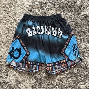 Brooklyn Graphic Kids Athletic Shorts in Blue